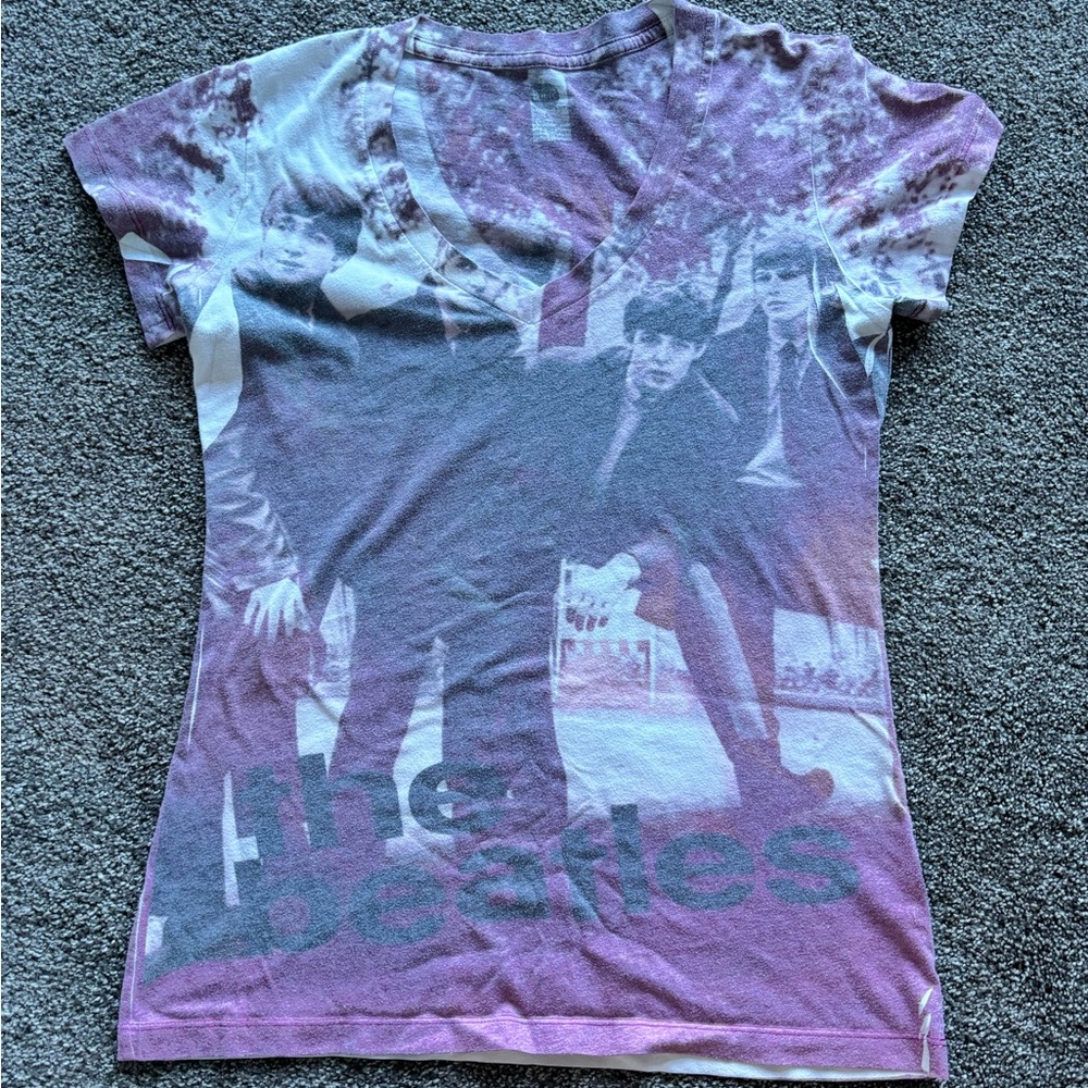 The Beatles Purple Graphic Tee - Women's Short Sleeve